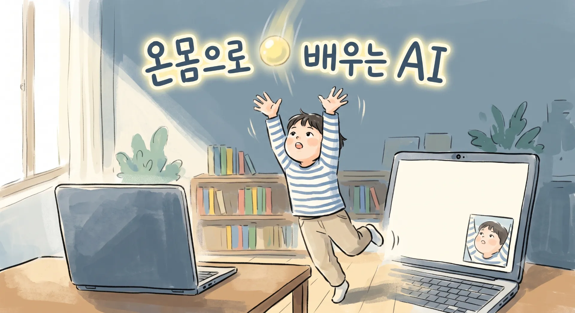 양손으로 공받기 게임